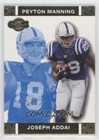 Joseph Addai, Peyton Manning #/349