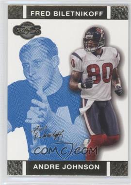 2007 Topps Co-Signers - [Base] - Blue Changing Faces Gold #32.1 - Andre Johnson, Fred Biletnikoff /349