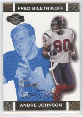 2007 Topps Co-Signers - [Base] - Blue Changing Faces Gold #32.1 - Andre Johnson, Fred Biletnikoff /349