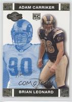 Brian Leonard, Adam Carriker #/349