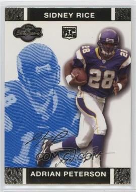 2007 Topps Co-Signers - [Base] - Blue Changing Faces Gold #70.2 - Adrian Peterson, Sidney Rice /349