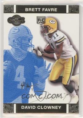 2007 Topps Co-Signers - [Base] - Blue Changing Faces Gold #78.1 - David Clowney, Brett Favre /349