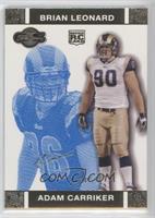 Adam Carriker, Brian Leonard #/349