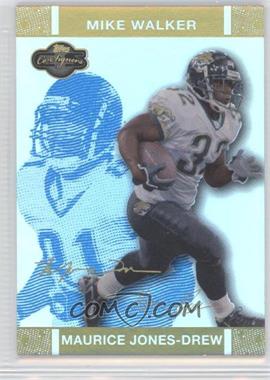 2007 Topps Co-Signers - [Base] - Blue Changing Faces Hyper Gold #22.2 - Maurice Jones-Drew, Mike Walker /25