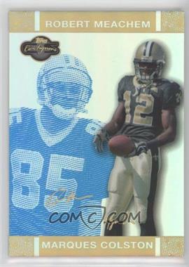 2007 Topps Co-Signers - [Base] - Blue Changing Faces Hyper Gold #34.2 - Marques Colston, Robert Meachem /25
