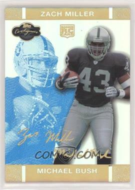 2007 Topps Co-Signers - [Base] - Blue Changing Faces Hyper Gold #64.1 - Michael Bush, Zach Miller /25