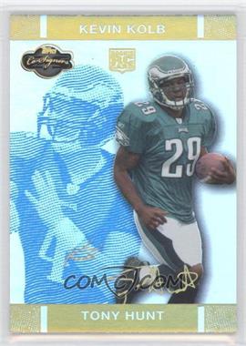 2007 Topps Co-Signers - [Base] - Blue Changing Faces Hyper Gold #66.2 - Tony Hunt, Kevin Kolb /25