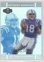 Peyton Manning, Anthony Gonzalez #/99