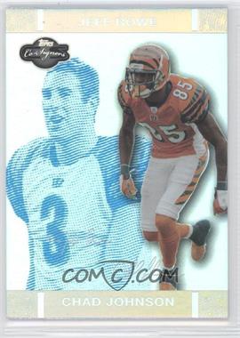 2007 Topps Co-Signers - [Base] - Blue Changing Faces Hyper Silver #27.2 - Chad Johnson, Jeff Rowe /99