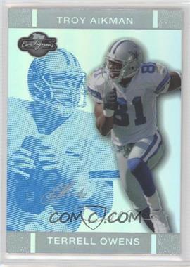 2007 Topps Co-Signers - [Base] - Blue Changing Faces Hyper Silver #31.1 - Terrell Owens, Troy Aikman /99