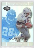 Tony Dorsett, Adrian Peterson #/99