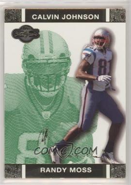 2007 Topps Co-Signers - [Base] - Green Changing Faces Gold #30.2 - Randy Moss, Calvin Johnson /249