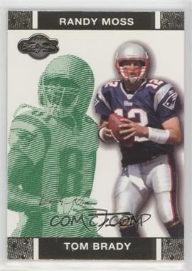 2007 Topps Co-Signers - [Base] - Green Changing Faces Gold #4.2 - Tom Brady, Randy Moss /249