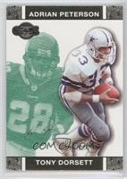 Tony Dorsett, Adrian Peterson #/249