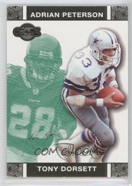 2007 Topps Co-Signers - [Base] - Green Changing Faces Gold #48.2 - Tony Dorsett, Adrian Peterson /249