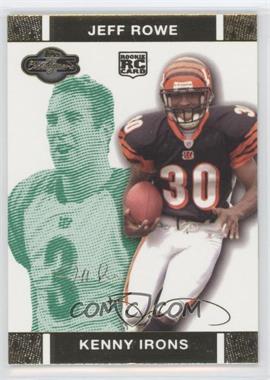 2007 Topps Co-Signers - [Base] - Green Changing Faces Gold #67.2 - Kenny Irons, Jeff Rowe /249