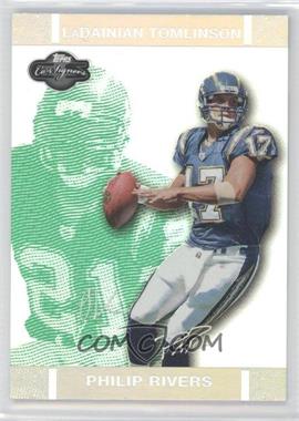 2007 Topps Co-Signers - [Base] - Green Changing Faces Hyper Silver #6.1 - Philip Rivers, LaDainian Tomlinson /75