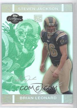 2007 Topps Co-Signers - [Base] - Green Changing Faces Hyper Silver #62.1 - Brian Leonard, Steven Jackson /75