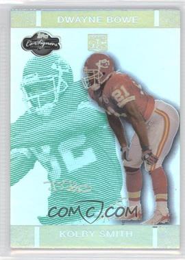 2007 Topps Co-Signers - [Base] - Green Changing Faces Hyper Silver #73.2 - Kolby Smith, Dwayne Bowe /75