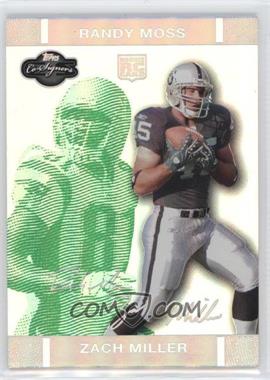 2007 Topps Co-Signers - [Base] - Green Changing Faces Hyper Silver #75.1 - Zach Miller, Randy Moss /75