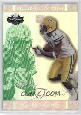 2007 Topps Co-Signers - [Base] - Green Changing Faces Hyper Silver #78.2 - David Clowney, Brandon Jackson /75