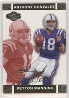 Peyton Manning, Anthony Gonzalez #/399