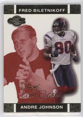 2007 Topps Co-Signers - [Base] - Red Changing Faces Gold #32.1 - Andre Johnson, Fred Biletnikoff /399 [EX to NM]