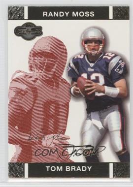 2007 Topps Co-Signers - [Base] - Red Changing Faces Gold #4.2 - Tom Brady, Randy Moss /399