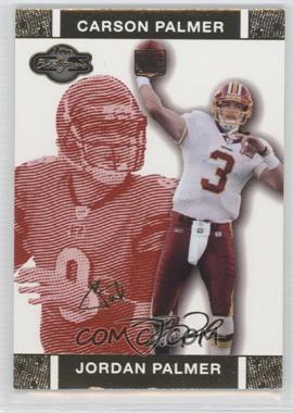 2007 Topps Co-Signers - [Base] - Red Changing Faces Gold #60.1 - Jordan Palmer, Carson Palmer /399