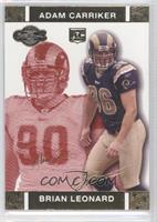 Brian Leonard, Adam Carriker #/399