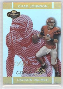 2007 Topps Co-Signers - [Base] - Red Changing Faces Hyper Gold #3.1 - Carson Palmer, Chad Johnson /50