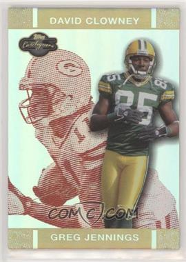 2007 Topps Co-Signers - [Base] - Red Changing Faces Hyper Gold #33.2 - Greg Jennings, David Clowney /50