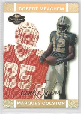 2007 Topps Co-Signers - [Base] - Red Changing Faces Hyper Gold #34.2 - Marques Colston, Robert Meachem /50