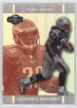 2007 Topps Co-Signers - [Base] - Red Changing Faces Hyper Silver #24.2 - Laurence Maroney, Tony Hunt /150