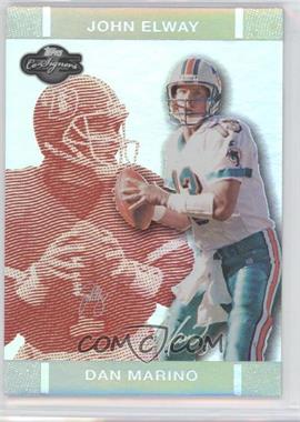 2007 Topps Co-Signers - [Base] - Red Changing Faces Hyper Silver #40.1 - Dan Marino, John Elway /150