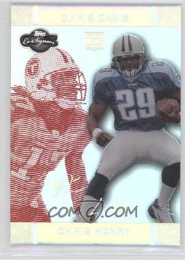 2007 Topps Co-Signers - [Base] - Red Changing Faces Hyper Silver #65.2 - Chris Henry, Chris Davis /150