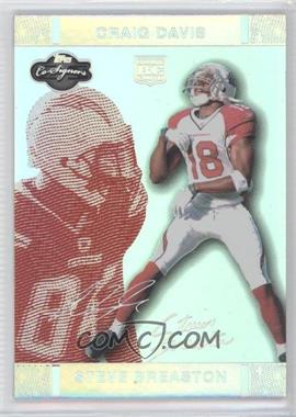 2007 Topps Co-Signers - [Base] - Red Changing Faces Hyper Silver #77.2 - Steve Breaston, Craig Davis /150