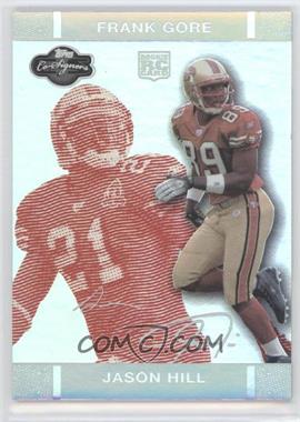 2007 Topps Co-Signers - [Base] - Red Changing Faces Hyper Silver #84.1 - Jason Hill, Frank Gore /150