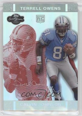 2007 Topps Co-Signers - [Base] - Red Changing Faces Hyper Silver #86.1 - Calvin Johnson, Terrell Owens /150