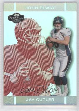 2007 Topps Co-Signers - [Base] - Red Changing Faces Hyper Silver #9.1 - Jay Cutler, John Elway /150