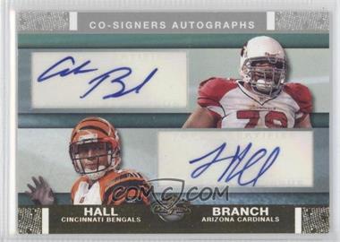 2007 Topps Co-Signers - Co-Signers Autographs - Gold #CSA-BHA - Alan Branch, Leon Hall /25