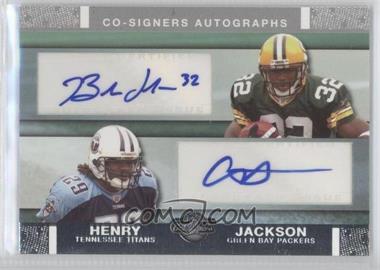 2007 Topps Co-Signers - Co-Signers Autographs #CSA-BJ - Brandon Jackson, Chris Henry