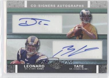 2007 Topps Co-Signers - Co-Signers Autographs #CSA-TL - Drew Tate, Brian Leonard