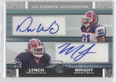 2007 Topps Co-Signers - Rookie Co-Signers Dual Autographs #RCSA-WL - Dwayne Wright, Marshawn Lynch /50