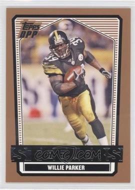 2007 Topps Draft Picks and Prospects (DPP) - [Base] - Blank Back #33 - Willie Parker