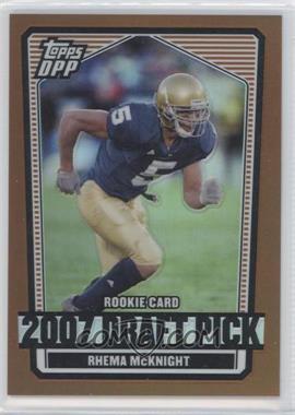 2007 Topps Draft Picks and Prospects (DPP) - [Base] - Chrome Bronze Refractor #127 - Rhema McKnight /250