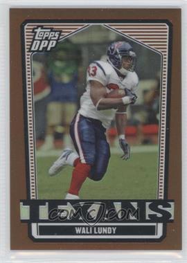 2007 Topps Draft Picks and Prospects (DPP) - [Base] - Chrome Bronze Refractor #80 - Wali Lundy /250