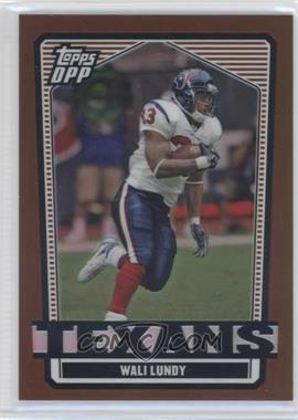 2007 Topps Draft Picks and Prospects (DPP) - [Base] - Chrome Bronze Refractor #80 - Wali Lundy /250