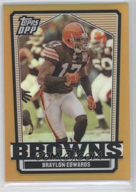 2007 Topps Draft Picks and Prospects (DPP) - [Base] - Chrome Gold Refractor #84 - Braylon Edwards /25