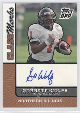 2007 Topps Draft Picks and Prospects (DPP) - Class Marks Autographs #CM-GW - Garrett Wolfe